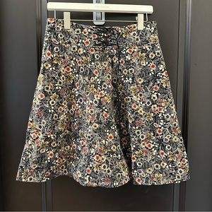 Floral Velvet Vintage Skirt
